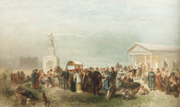 KS 125
<br/>
Bataafse marktplaats bij Katwijk
<br/>
<em>Rochussen, Charles (1814-1894)</em>